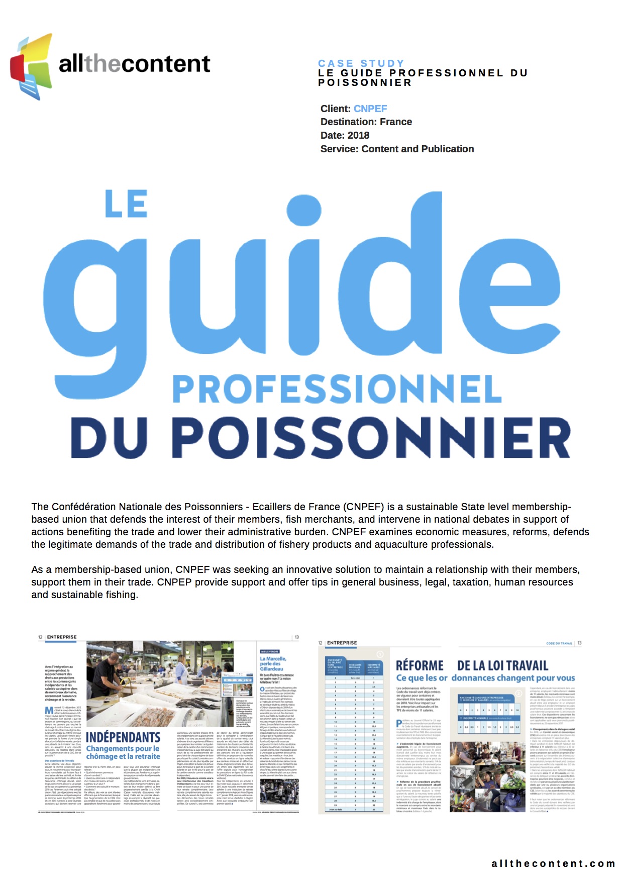 Le Guide professionnel du poissonnier